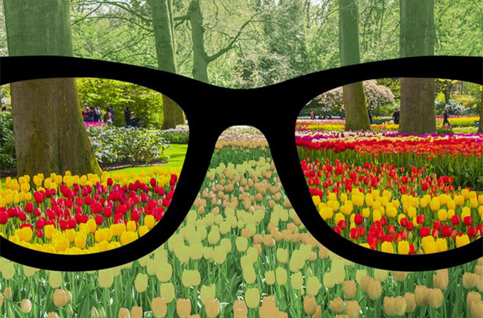 Brille für Farbenblinde